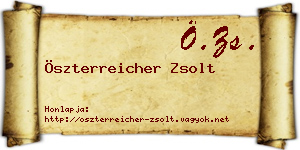 Öszterreicher Zsolt névjegykártya